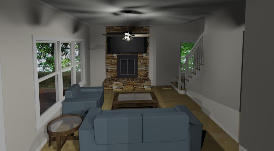 1791 9 Family Room Stair View