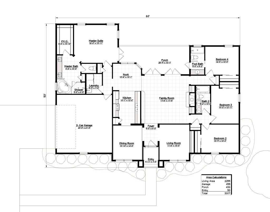 2256 2 Floor Plan with Dimensions