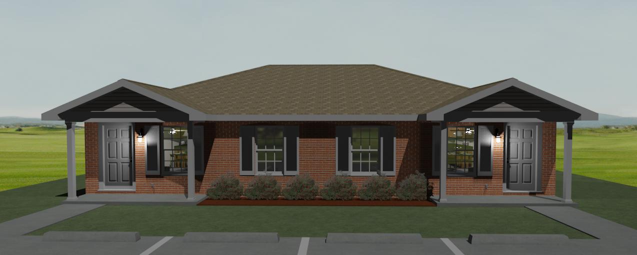 1494 Perspective Front Elevation