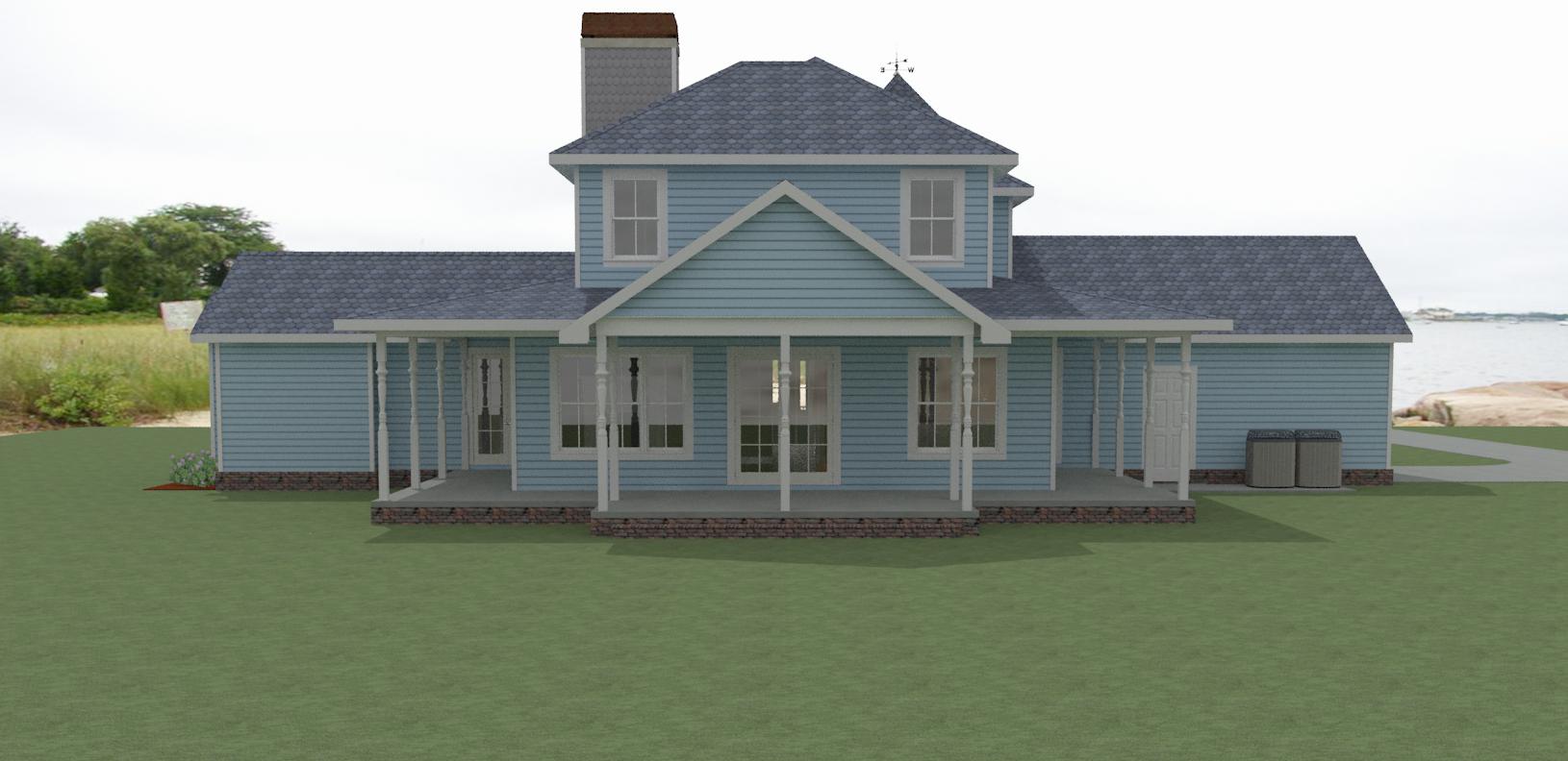 2742 Rear Elevation Perspective