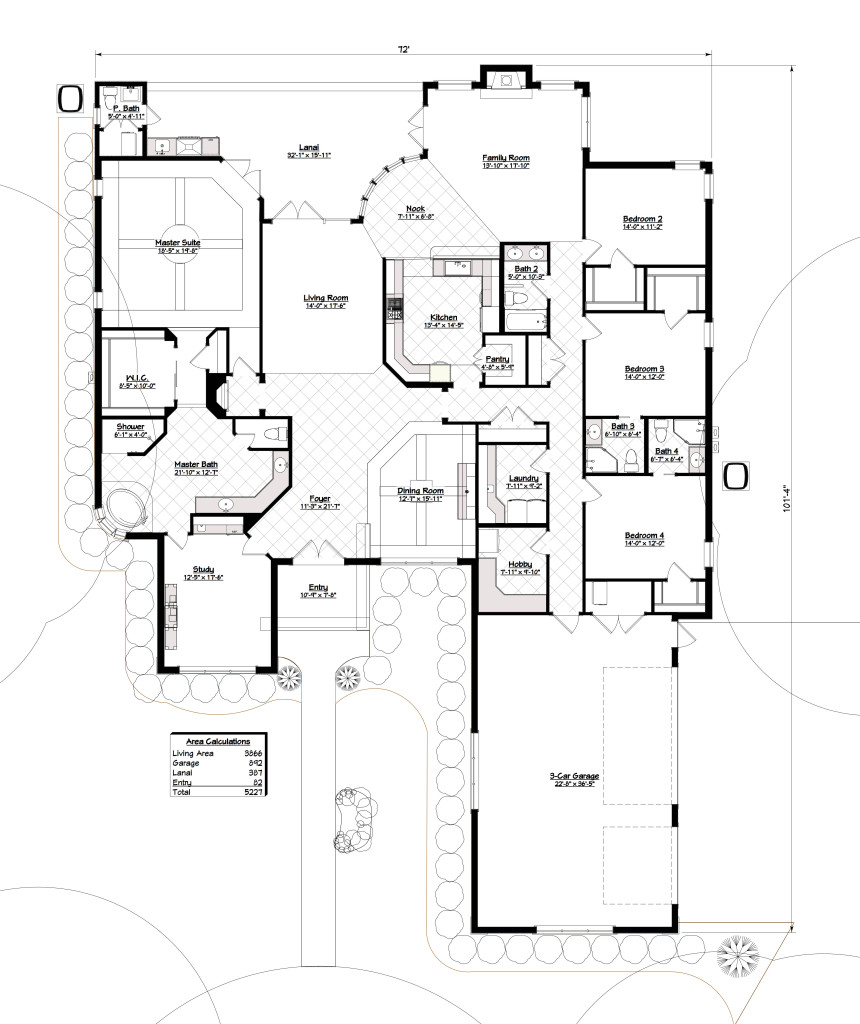 3866 2 Floor Plan with Dimensions