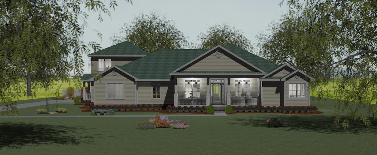 4803 Perspective Front Elevation