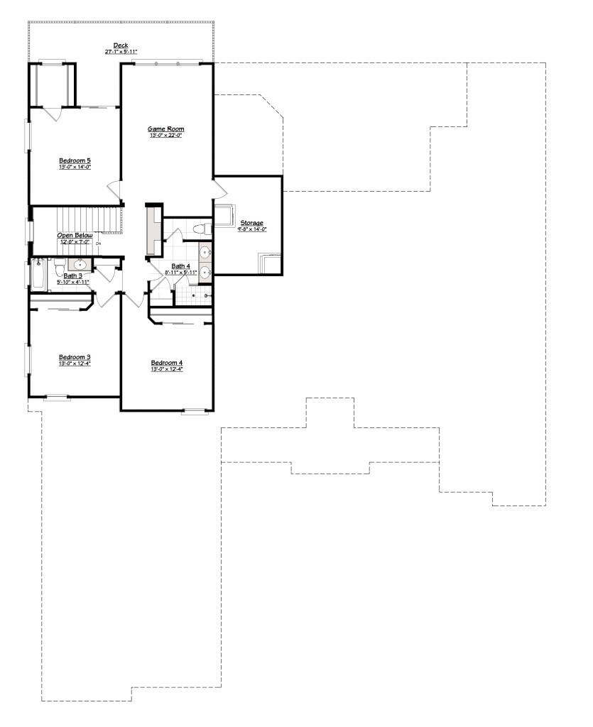 4811 3 Floor 2 with Dimensions