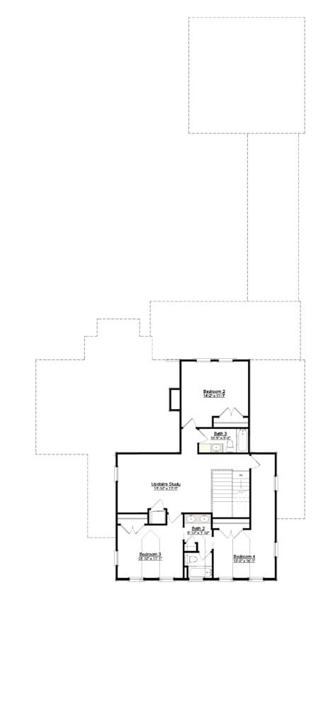 2b-Floor Two with Dimensions