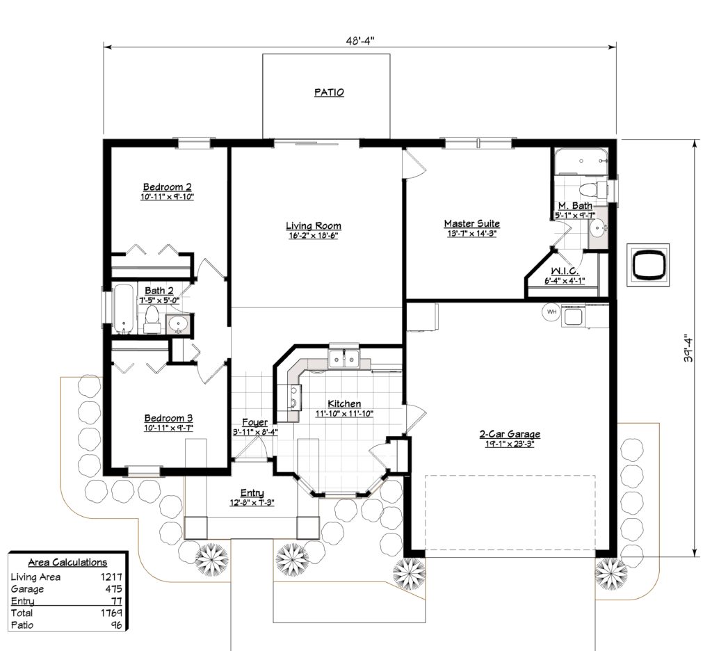 2-1217 Floor Plan with Dimensions