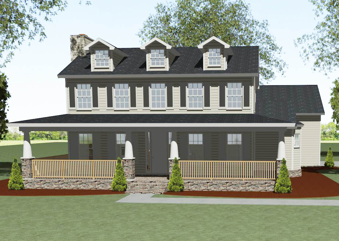 3091 1 Perspective Front Elevation