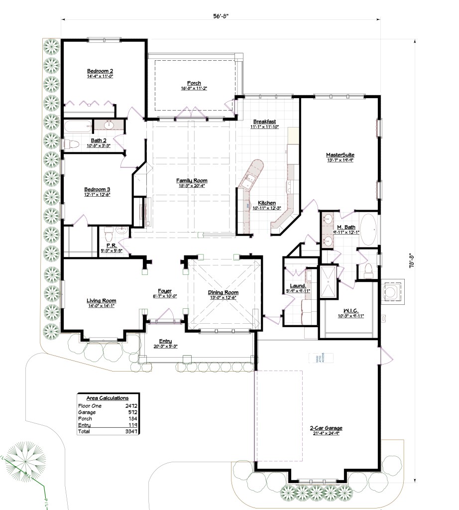 2472 2 Floor Plan with Dimensions