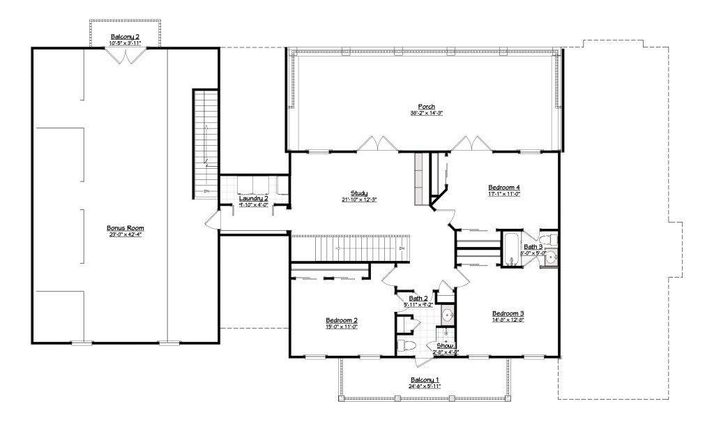 4777 3 Floor Two with Dimensions