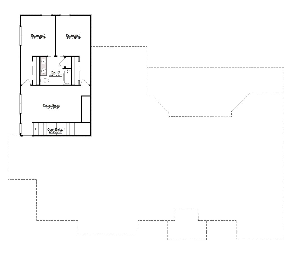 4435 3 Floor Two with Dimensions