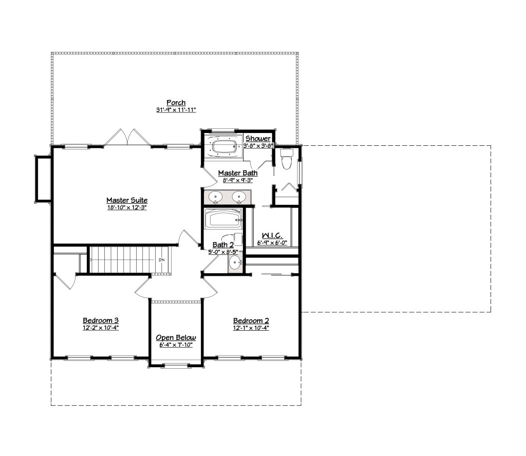 1886 3 Floor 2 with Dimensions 3 BR 2.5 Ba 95-041_001